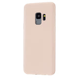 For Samsung S9/S9 Plus Mobile Phone Cover Classic Plain Design Classic Smartphone Case Soft TPU Phone Shell Sakura pink