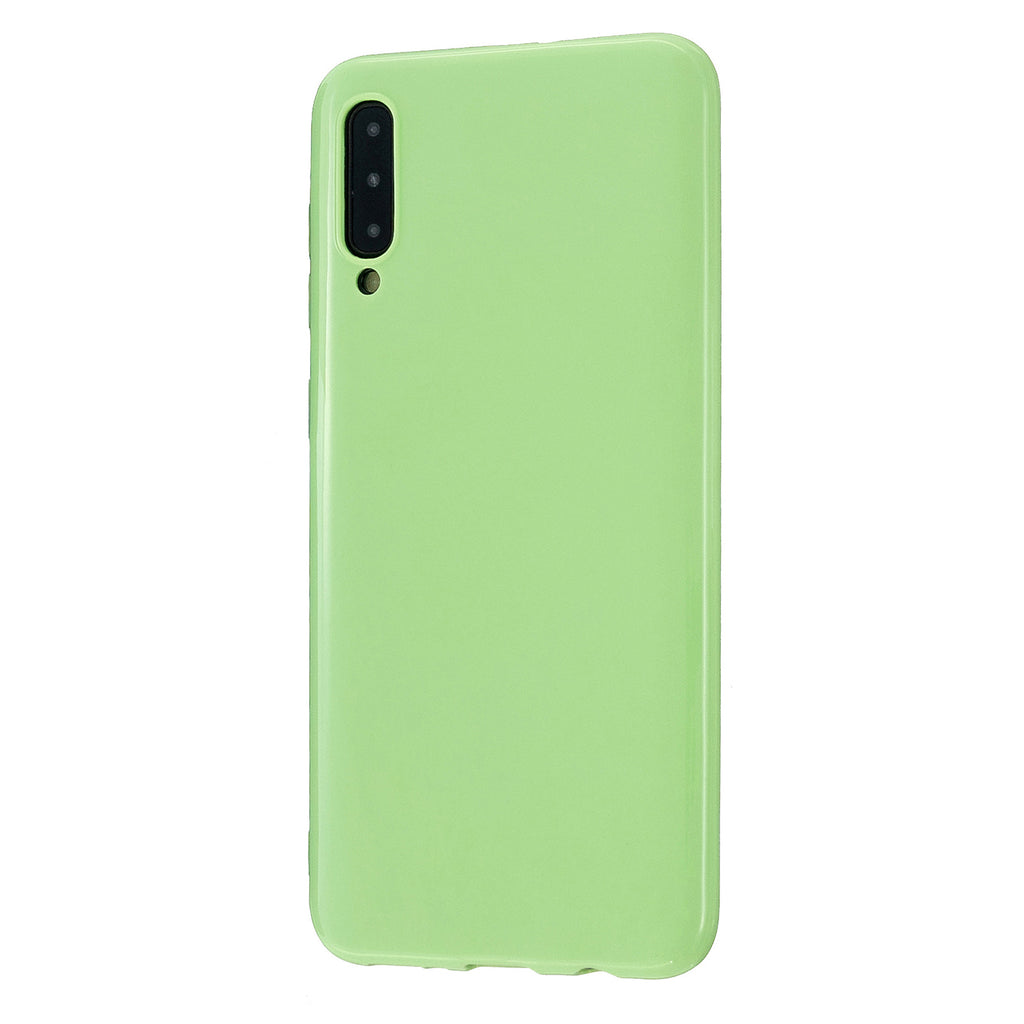 For Samsung A20E/A40/A70 Cellphone Cover Soft TPU Phone Case Simple Profile Scratch Resistant Full Body Protection Shell Fluorescent green