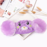 Kid 2-in-1 Warm Mask Earmuffs Cartoon Bear Winter Thicken Plush Riding Outdoor Wear Gray