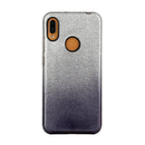 For HUAWEI Mate 30/Nova 5I pro/Mate 30 Pro/PSmart /Y5P/Y6P 2020 Phone Case Gradient Color Glitter Powder Phone Cover with Airbag Bracket black