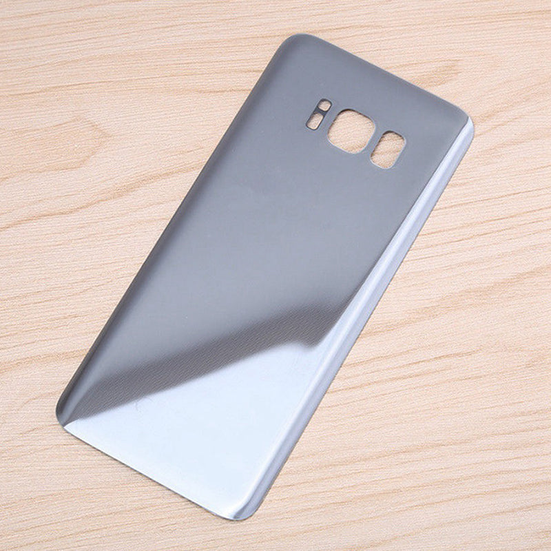 Exquisite Battery Protective Cover Glass Housing Rear Back Cover for Samsung Galaxy S8 S8+ Silver