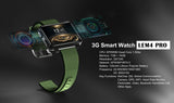 LEMFO LEM4 Pro 2.2 Inch Display 3G Smart Watch Android 5.1 1200mAh Lithium Battery 1GB + 16GB Wifi Take Video, Green