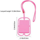 Lanyard Cell Phone Neck Strap Case Cover Card Holder for iPhone Samsung black