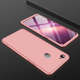 For OPPO F7 Ultra Slim PC Back Cover Non-slip Shockproof 360 Degree Full Protective Case black