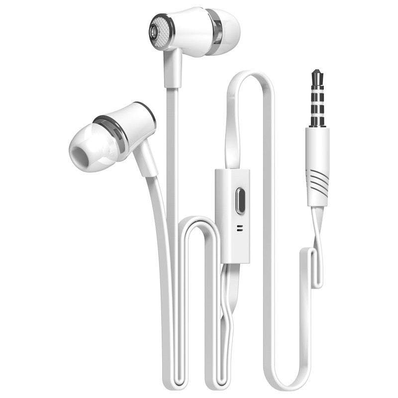 Langsdom JM21 In-ear Earphones Wired Headsets with Mic Earbuds Earpiece for Phone white