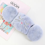 Women 2-in-1 Warm Mask Earmuffs Cartoon Cat Autumn Winter Thicken Plush Riding Outdoor Wear Khaki