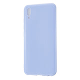 For VIVO Y93/Y95 Mobile Phone Case Glossy Finish Lightweight TPU Cellphone Cover Anti-scratch Overal Protection Shell Taro purple