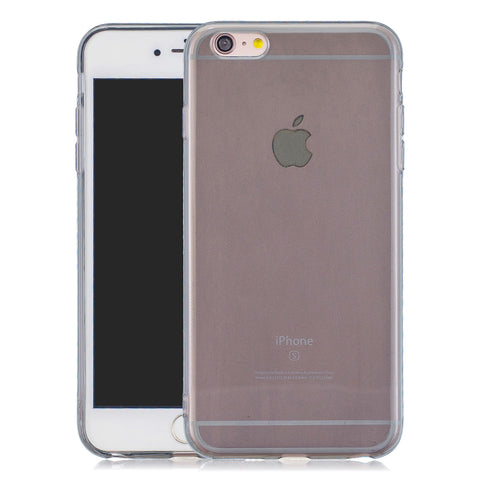 for iPhone 6/6S / 6 Plus/6S Plus / 7/8 / 7 Plus/8 Plus Clear Colorful TPU Back Cover Cellphone Case Shell Black