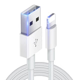 Lightning Cable 2A 1.0m(3Ft) USB Cable Adapter For iPhone white