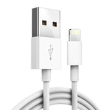 Lightning Cable 2A 1.0m(3Ft) USB Cable Adapter For iPhone white