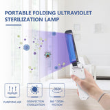 Sterilization Lamp Remote Plastic Portable USB UV Disinfection Light Home Use white