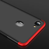 For OPPO F7 Ultra Slim PC Back Cover Non-slip Shockproof 360 Degree Full Protective Case red