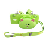 For Redmi 8/Redmi 8A Case Mobile Phone Shell Shockproof Cellphone TPU Cover with Cartoon Cat Pig Panda Coin Purse Lovely Shoulder Starp  Green