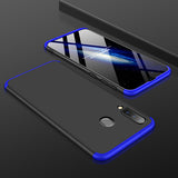 For Samsung M30 Ultra Slim PC Back Cover Non-slip Shockproof 360 Degree Full Protective Case Blue black blue