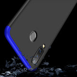 For Samsung M30 Ultra Slim PC Back Cover Non-slip Shockproof 360 Degree Full Protective Case Blue black blue