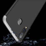For Samsung M30 Ultra Slim PC Back Cover Non-slip Shockproof 360 Degree Full Protective Case Silver black silver