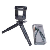 Mini Portable Tripod Selfie Telescopic Foldable Desktop Camera Mobile Phone Stand Holder Bracket black