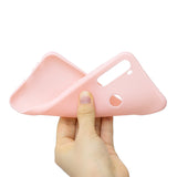 For Redmi NOTE 8 NOTE 8 Pro Soft Candy Color Frosted Surface Shockproof TPU Back Cover Mobile Phone Case Light pink