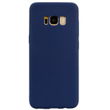 for Samsung S8 plus Lovely Candy Color Matte TPU Anti-scratch Non-slip Protective Cover Back Case Navy