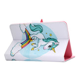 Universal Laptop Protective Cover Color Painted 8 Inches PU Case with Front Snap single horned horse