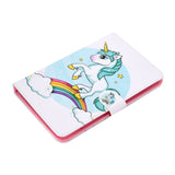 Universal Laptop Protective Cover Color Painted 8 Inches PU Case with Front Snap single horned horse