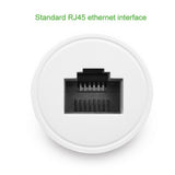 RJ45 to RJ45 Network Cable Adapter LAN Extension Cable ABS Ethernet Converter black