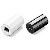 RJ45 to RJ45 Network Cable Adapter LAN Extension Cable ABS Ethernet Converter white