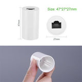 RJ45 to RJ45 Network Cable Adapter LAN Extension Cable ABS Ethernet Converter white