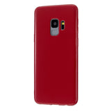 For Samsung S9/S9 Plus Mobile Phone Cover Classic Plain Design Classic Smartphone Case Soft TPU Phone Shell Rose red