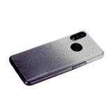 For Samsung A10/A50/A30S/A70/A20S Phone Case Gradient Color Glitter Powder Phone Cover with Airbag Bracket black