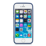for iPhone 5/5S/SE Lovely Candy Color Matte TPU Anti-scratch Non-slip Protective Cover Back Case Navy
