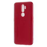 For OPPO A5/A3S/A9 2020 Cellphone Cover Soft Touch Anti-scratch Shockproof TPU Mobile Phone Case  Rose red