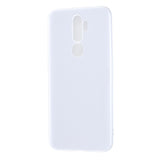 For OPPO A5/A3S/A9 2020 Cellphone Cover Soft Touch Anti-scratch Shockproof TPU Mobile Phone Case  Milk white