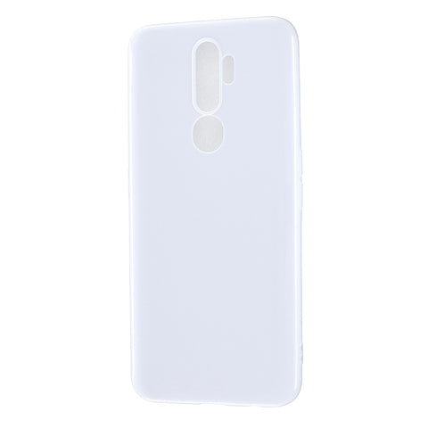 For OPPO A5/A3S/A9 2020 Cellphone Cover Soft Touch Anti-scratch Shockproof TPU Mobile Phone Case  Milk white
