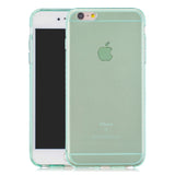 for iPhone 6/6S / 6 Plus/6S Plus / 7/8 / 7 Plus/8 Plus Clear Colorful TPU Back Cover Cellphone Case Shell Green