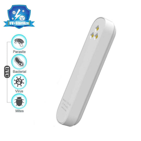 UVC/UVA Portable Uv Disinfection Stick Handheld Sterilizing Lamp  white