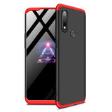 For Oppo Realme 3 pro Ultra Slim PC Back Cover Non-slip Shockproof 360 Degree Full Protective Case Blue black blue
