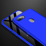 For OPPO F9/F9 Pro 3 in 1 360 Degree Non-slip Shockproof Full Protective Case black