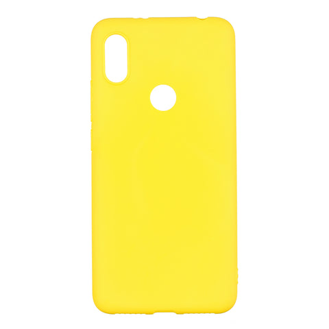 for XIAOMI Redmi S2 Lovely Candy Color Matte TPU Anti-scratch Non-slip Protective Cover Back Case yellow