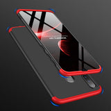 For Samsung M30 Ultra Slim PC Back Cover Non-slip Shockproof 360 Degree Full Protective Case Red black red