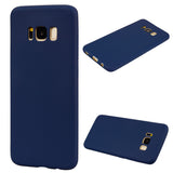 for Samsung S8 plus Lovely Candy Color Matte TPU Anti-scratch Non-slip Protective Cover Back Case dark pink