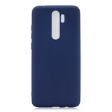 For Redmi NOTE 8 NOTE 8 Pro Soft Candy Color Frosted Surface Shockproof TPU Back Cover Mobile Phone Case Navy