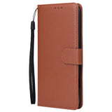 For OPPO A8 / A31/Realme XT / X2 Mobile Phone Case PU Buckle Closure Wallet Design Cards Slots All-round Protection Phone Cover  blue