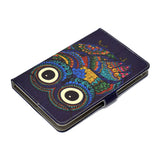 Universal Laptop Protective Cover Color Painted 8 Inches PU Case with Front Snap owl