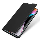 DUX DUCIS For XIAOMI 10/MI 10 Pro Fall Resistant Mobile Phone Cover Magnetic Leather Protective Case with Cards Slot Bracket black