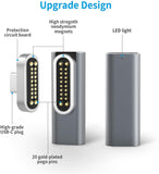 Magnetic USB C Type-C Adapter Side Plug Elbow 20pin Full-function Adapter Charging Data Transmission 4k Video Silver