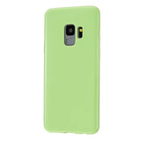 For Samsung S9/S9 Plus Mobile Phone Cover Classic Plain Design Classic Smartphone Case Soft TPU Phone Shell Milk white