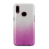 For Samsung A10/A50/A30S/A70/A20S Phone Case Gradient Color Glitter Powder Phone Cover with Airbag Bracket purple