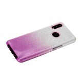 For Samsung A10/A50/A30S/A70/A20S Phone Case Gradient Color Glitter Powder Phone Cover with Airbag Bracket purple