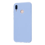 For HUAWEI P20/P20 Lite/P20 Pro Cellphone Case Simple Profile Soft TPU Phone Case Anti-Slip Smartphone Cover Taro purple